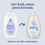 Johnson's Sensitive Care Baby Wash & Shampoo, Light Scent, 13.6 fl. oz