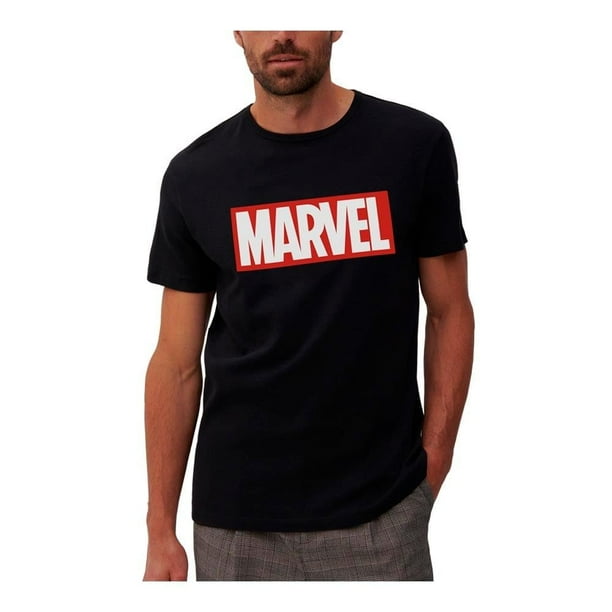 Playera Marvel para Hombre, Negra Talla G