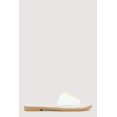 thumbnail image 2 of Women's Metallic V Pendant Notched Band Slide Sandals, 2 of 3