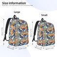 thumbnail image 2 of Bingfone Fashionable Paisley Print Canvas College Laptop Backpack, Large Capacity Lightweight College Bookbag Casual Daypack-Medium, 2 of 5