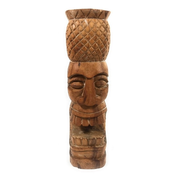 Pineapple Tiki Totem 12" Natural - Hospitality Tiki | #yda1101230