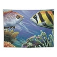 thumbnail image 5 of BCIIG Fish Marine Life Corals Tapestry Wall Hanging Unique Style Graphic Tapestries Home Wall Decor Art  Living Room Bedroom Apartment Farmhouse Dorm 40x60inch, 5 of 6