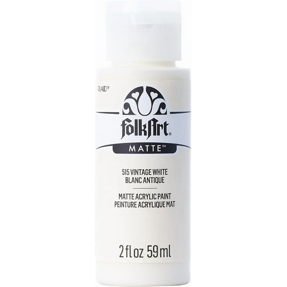 Folkart Acrylic Craft Paint 2 oz Vintage White, FolkArt Acrylic Craft Paint