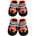 thumbnail image 1 of Botas para perros, botas protectoras para perros, 4 piezas, zapatos transpirables para perros, zapatillas antideslizantes (M, naranja), 1 of 5