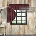 thumbnail image 4 of VHC Brands Rustic & Lodge Kitchen Window Cumberland Curtain, Valance 16x72, Chili Pepper Red, 4 of 7