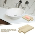 thumbnail image 3 of SHOWERORO Wood Display Pedestal Wooden Tray for Bathroom Beige Storage 1Pcs, 3 of 8
