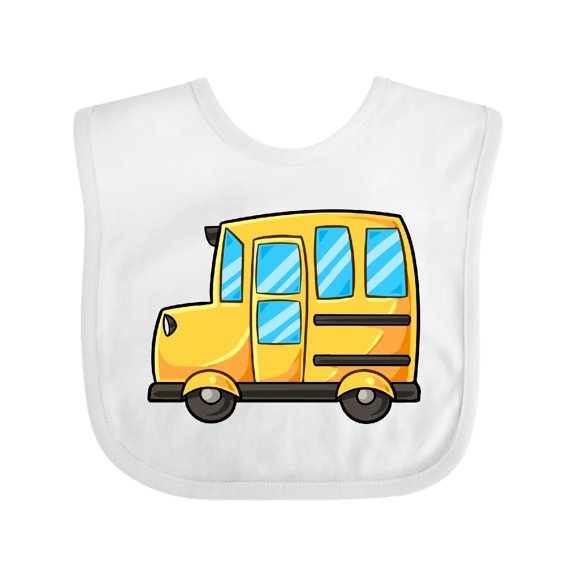 Inktastic Cute School Bus Boys or Girls Baby Bib