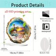 thumbnail image 2 of nvzhuang Seashell Desk Decor Ocean Theme Acrylic Flat Ornaments Tabletop Decorations for Living Room Home Office, 2 of 7