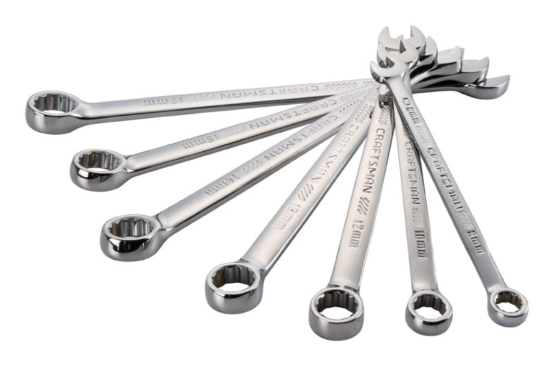 Craftsman 12 Point Metric Long Panel Combination Wrench Set Box End