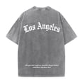 thumbnail image 6 of Men T Shirts Oversized Print Short Sleeve Soft Casual Retro Graphic Comfortable Fit Tee Grey XXL, 6 of 6