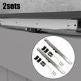 thumbnail image 3 of Greenne 2pc Silver Soft Close Mechanism For Damper Sliding Barn Door Hardware Track Kit, 3 of 6
