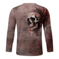 thumbnail image 3 of Tiweut Long Sleeve T Shirt for Men Graphic Printed Round Neck Retro Loose Pullover Tops, 3 of 4