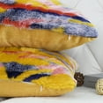 thumbnail image 6 of Home Soft Things Multi Jacquard Faux Fur Throw Pillow Cover 2pcs Set - Orange - 20'' x 20'', 6 of 7