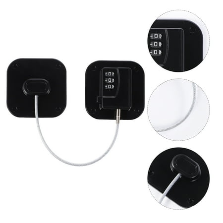 NUOLUX Mini Fridge Lock with Digital Password for Childproofing, Black