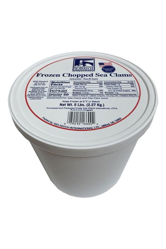 Chopped Sea Clam, 5 Pound -- 4 per case