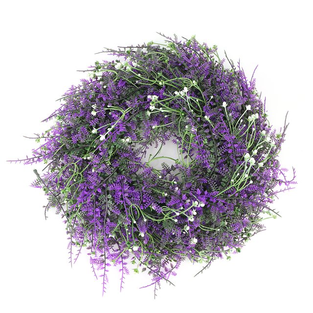Corona de flores artificiales, flor artificial de plástico, decoración de boda, flor artificial, tecnología avanzada