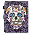 thumbnail image 6 of Universal 10 inch Tablet Case, Slim Folio Protective Case Cover with Kickstand for iPad 10.2/iPad 9.7/Onn 10.1/Samsung Tab A7/Galaxy Tab A 10.1 inch all 9.5-10.5 inch Tablet,Skull, 6 of 7