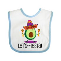 Inktastic Cinco De Mayo Lets Fiesta Avocado Boys or Girls Baby Bib