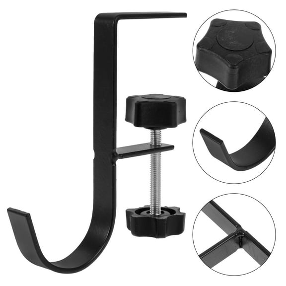 FOMIYES MLINS Desk Hanging Hook Adjustable 1 Set Handbag Hanger Metal Bag Hook for Table Side