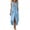 Womens dresses flowy dressy-Light Blue, variant on Guieoi Summer Dresses for Women under $10 Plus Size V-Neck Solid-Color Casual Sleeveless Long Dress with Pockets Brown XL