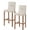 Beige, variant on Blue Purple Boho Bar Stool Covers Set of 2, Vintage Abstract Art Floral Ethnic Tribe Stretch Bar Chair Covers with Backs, Removable Pub Counter Height Chair Cover for Kitchen Dining Room Cafe