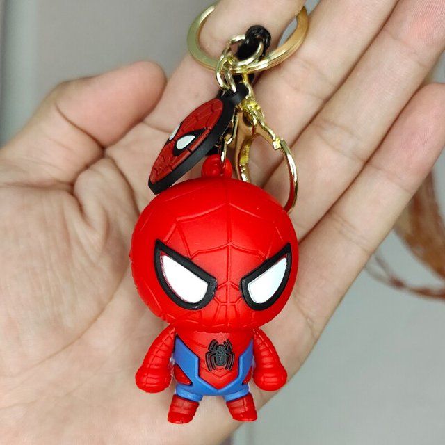 Llavero colgante de silicona con dibujos animados para hombre y mujer, accesorios de Disney, Mickey Mouse, pato Donald Fivean unisex