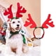 thumbnail image 4 of Correa para la cabeza con asta de reno para perro, gorro de Papá Noel, disfraz navideño para mascota, tocado para perro y gato, accesorios, 4 of 5