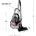 thumbnail image 6 of Ovente Electric Bagless Canister Vacuum Cleaner 1.5L Dust Cup, Portable Corded Suction Lightweight Machine with Cleaning Tool Easy Clean for Hard Floor or Carpet, 6 of 10