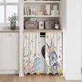 thumbnail image 6 of Easter Bunny Tier Curtains 54 Inch Length, Blue Easter Eggs Spring Floral Butterflies Cafe Short Curtains for Bathroom Over Sink, Small Kitchen Curtain Light Filtering Drapes 2 Panels 27.5"Wx54"L, 6 of 8