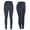 Navy, variant on VKOYWKM Leggings for Women Elastic High Waisted Yoga Leggings Solid Color Athletic Workout Leggings Soft Seamless Leggings with Pockets Size L Navy