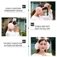 thumbnail image 6 of KALLORY 1Pcs Pink Earmuffs for Women Casual Wear Winter Ear Muffs 9.04x8.65x4.72 In, 6 of 8