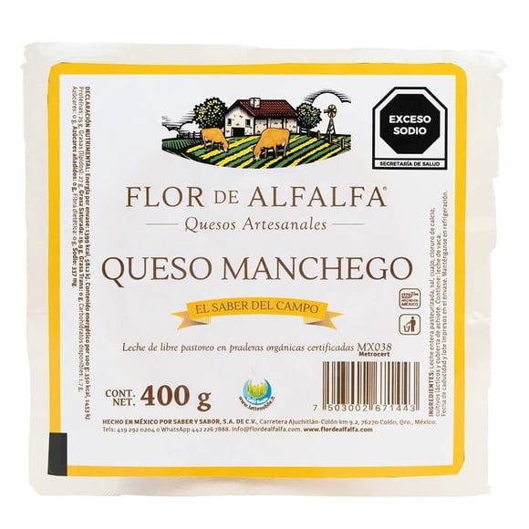 Queso manchego Flor de Alfalfa 400 g