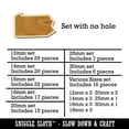 thumbnail image 2 of Pennsylvania State Silhouette Wood Mini Charms Shapes DIY Craft Jewelry - No Hole - 12mm (26pcs), 2 of 7