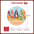 thumbnail image 2 of Lukts Hello Summer3 Print Color Life Christmas Tree Skirt, Winter Holiday Tree Mat Decoration ,Can be Used as A Shawl-30", 2 of 6