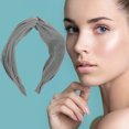 thumbnail image 6 of Unique Bargains 1 Pc Fashion Cross Wide Headbands for Women Gray, 6 of 6
