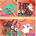 thumbnail image 4 of 25 Pieces The Spooky One Cake Topper with Halloween Cupcake Toppers Pumpkin Ghost BOO EEK for Halloween Themed 1st Birthday Party Decorations, 4 of 6