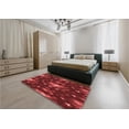 thumbnail image 4 of Ahgly Company Indoor Rectangle Patterned Crimson Red Area Rugs, 7' x 9', 4 of 6
