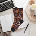 thumbnail image 6 of Xecao A Cup Of Black Coffee On A Saucer Print Crew Socks for Men and Women, Men's Soft Moisture-wicking Sock, 6 of 7