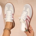 thumbnail image 6 of Women's Retro Gum Sole Fashion Sneakers-Lace Detail Casual Retro Walking Shoes-Gum Sole Casual Tennis-Anti Slip Trainers, 6 of 6