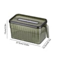 thumbnail image 3 of Almacenamiento de alimentos refrigerado, caja de preservación de alimentos grado alimenticio, caja de organización de alimentos para cocina, para verduras y dumplings, resistente, con, 3 of 7
