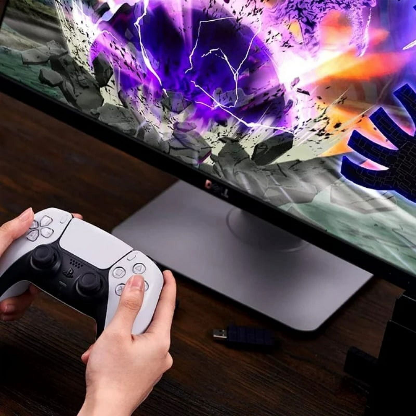8BitDo USB Wireless Controller Adapter 2 Converter Dongle for Switch/Switch OLED,Steam Deck,Windows,MacOS,Raspberry Pi,PS5/PS4/PS3 Controller,Xbox Series X/S,Xbox One Bluetooth Controller, OTG Cable