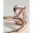 thumbnail image 2 of CAPRICARATS 3.00Ct Radiant Moissanite Engagement Ring, Hidden Halo, 14K Rose Gold, 2 of 5
