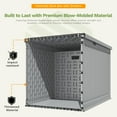 thumbnail image 2 of Patiowell 260 Gallon Deck Box, Waterproof Extra-Large Outdoor Lockable Storage Box with Divider for Patio Furniture and Garden Tools, Gray, 2 of 8