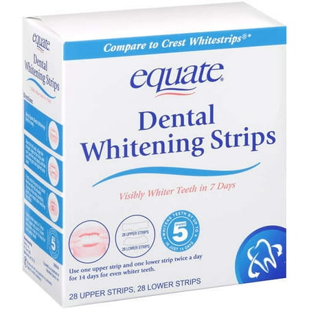 Equate Dental Whitening Strips, 28 ct - Walmart.com