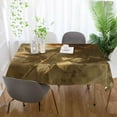thumbnail image 4 of DEIARA Golden Flower Square Tablecloth 54×54in Polyester Fabric Tablecloth Washable Dust Resistant Wrinkle Resistant, 4 of 9