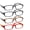 Red, variant on Reading Glasses +3.00 | 4 Pack of Readers for Men and Women | 2 Black Tortoise Red