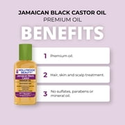 Hollywood Beauty Jamaican Black Castor Oil for Hair, Scalp, and Skin, 2 fl oz, Moisturizing, All Hair Types
