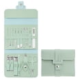 thumbnail image 3 of Juego de cortaúñas de 16 piezas con estuche de transporte Archivos de pedicura Tijeras Hombres Mujeres Suministros de manicura de uñas Kit de Almacenamiento y organización del hogar Verde, 3 of 6