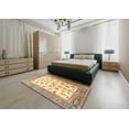 thumbnail image 4 of Ahgly Company Indoor Rectangle Traditional Dark Gold Brown Persian Area Rugs, 2' x 5', 4 of 6