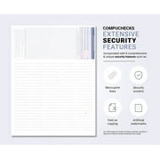 Compuchecks - 100 High Security Blank Check Stock Paper - Checks on Top - Check Paper Weight # 70 (Purple Mazed)